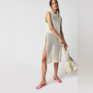 Free People Crew Crochet Poncho